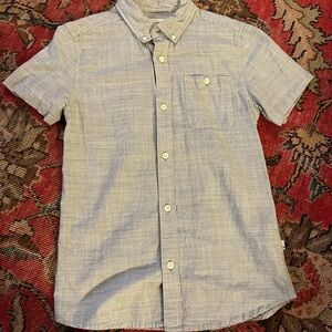 Boys Quicksilver short sleeve button up. Size 10